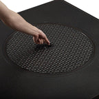 Clayton 40" Round Hammered Aluminum Convertible Gas Fire Pit Table