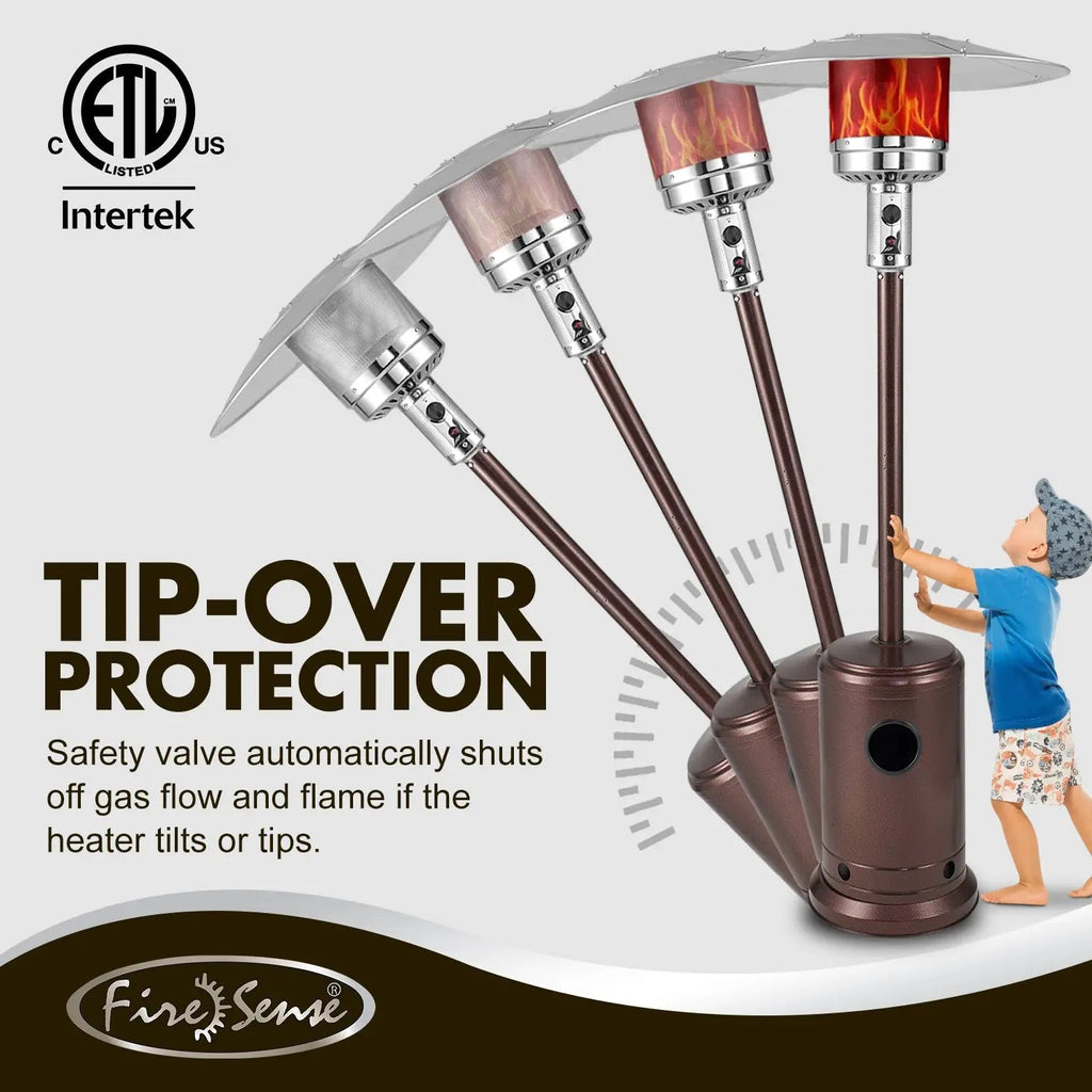Commercial Series Patio Heater in Aged Chestnut Finish