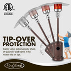 Commercial Series Patio Heater in Aged Chestnut Finish
