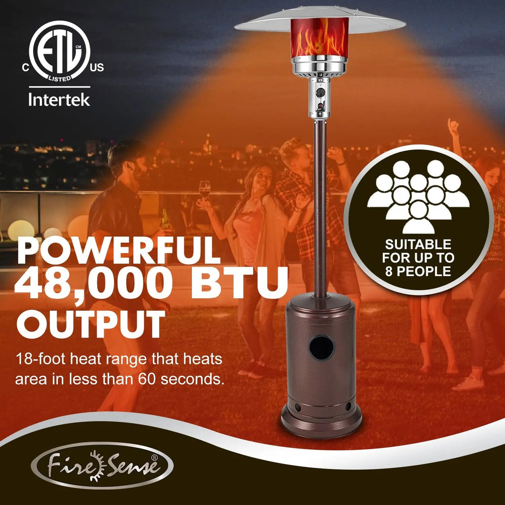 Commercial Series Patio Heater in Aged Chestnut Finish