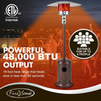 Commercial Series Patio Heater in Aged Chestnut Finish