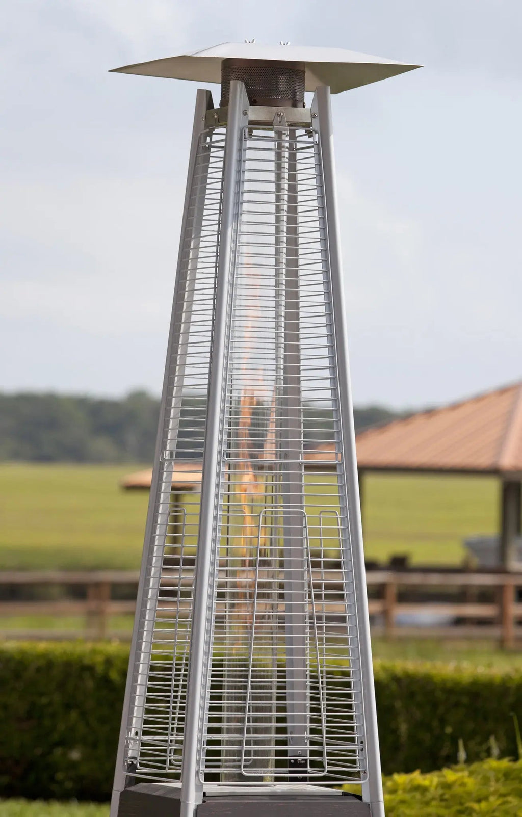 Coronado Brushed Bronze Pyramid Flame Patio Heater