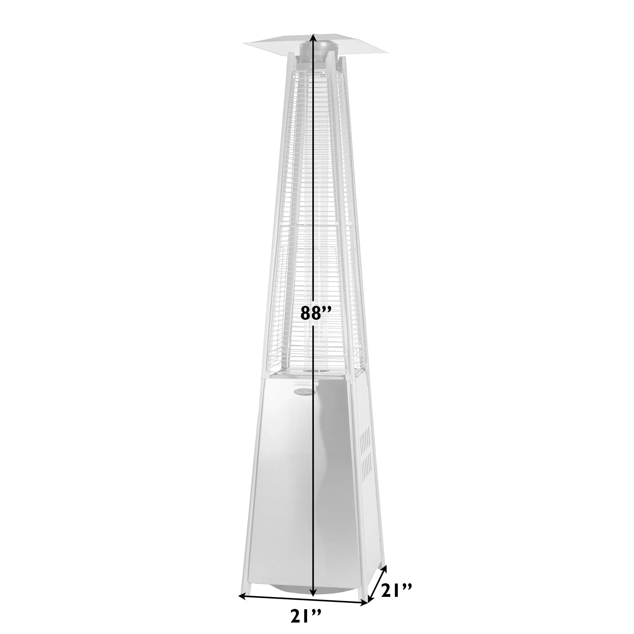 Coronado Brushed Bronze Pyramid Flame Patio Heater