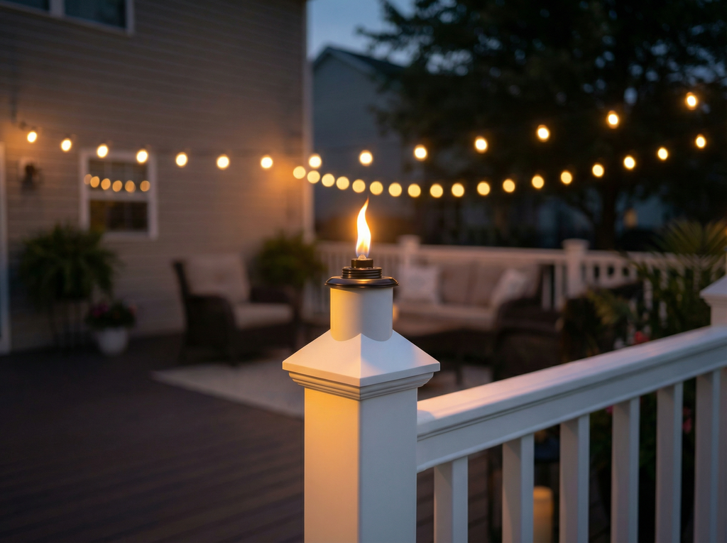 BuzzCaps (8) Eight Pack - The Original Mosquito Repellent Outdoor Torch Post Cap