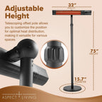Pole Mounted Electric Patio Heater