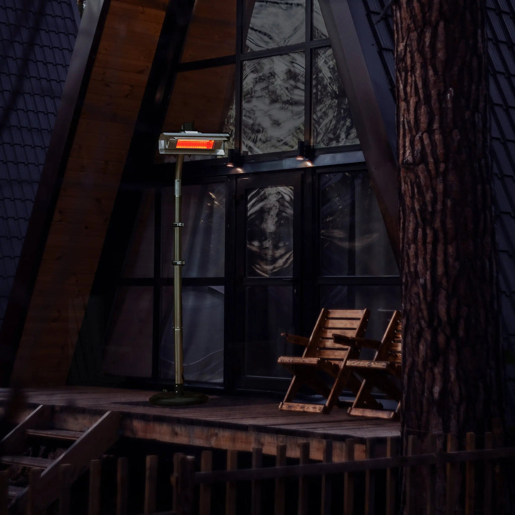 Stainless Steel Telescoping Offset Pole Mounted Infrared Patio Heater
