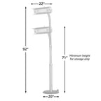 Stainless Steel Telescoping Offset Pole Mounted Infrared Patio Heater