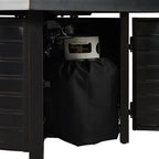 Yorke 40" Square Aluminum Convertible Gas Fire Pit Table